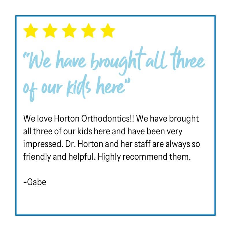 Horton orthodontics | woodbury, mn | invisalign® | braces 23 Gabe review graphic