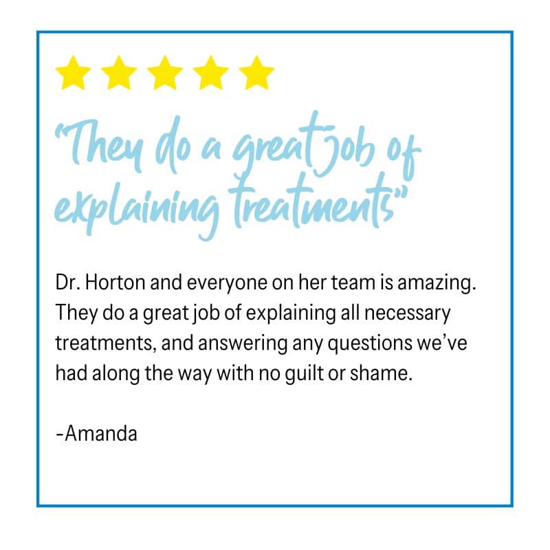 Horton orthodontics | woodbury, mn | invisalign® | braces 24 Amanda review graphic