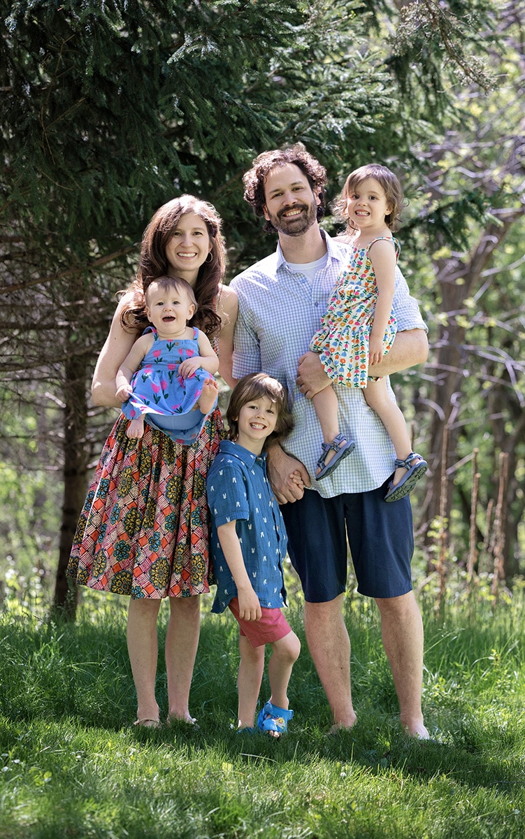 Horton-family-photo-dr. Horton-2024 Dr. Horton and family in woods